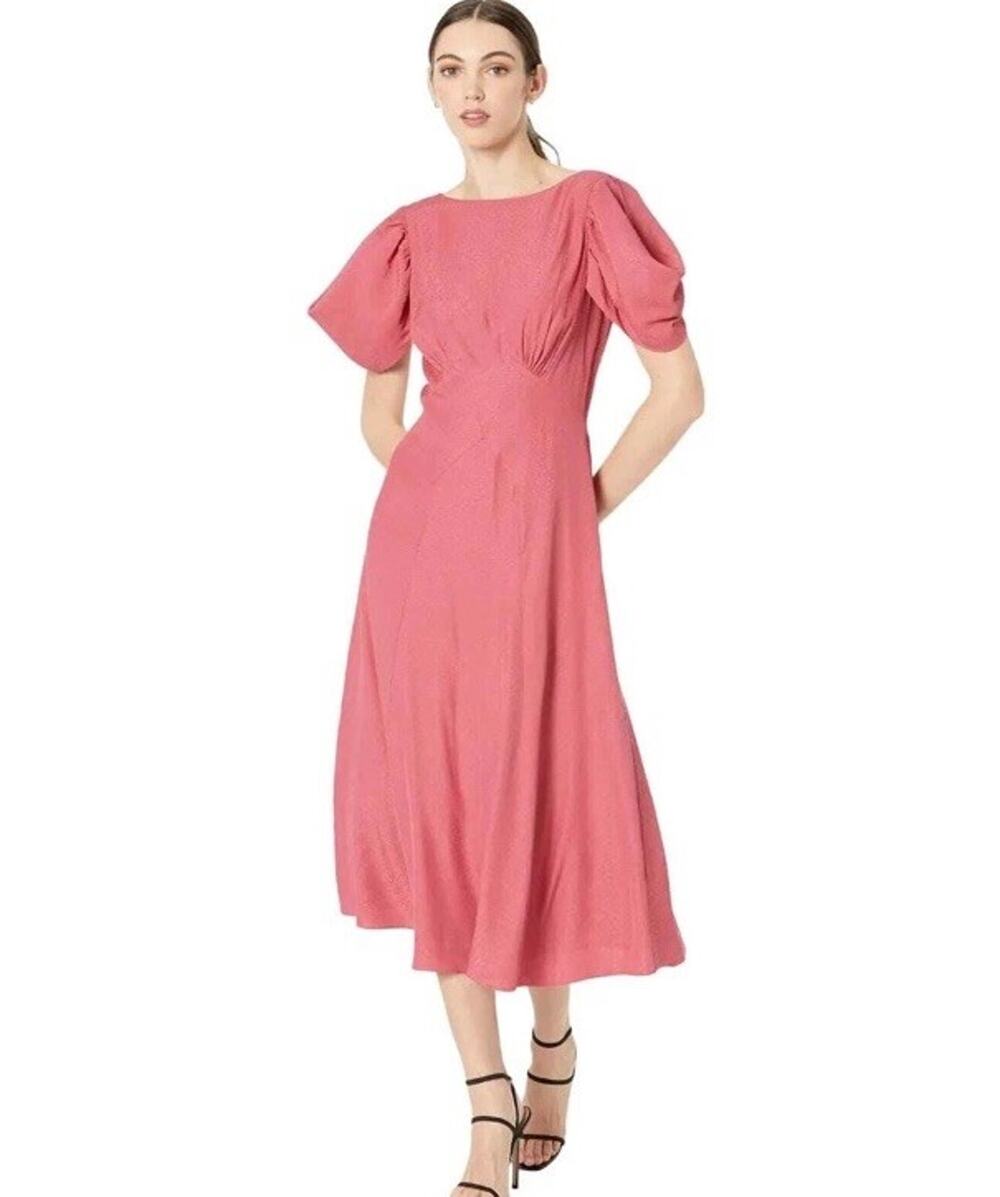 Ted Baker London Tulipi Panelled Midi Tea Dress Sz 3